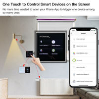 T6E 2023 tuya maison intelligente zigbee passerelle 4 pouces écran tactile panneau de commande interrupteur mural