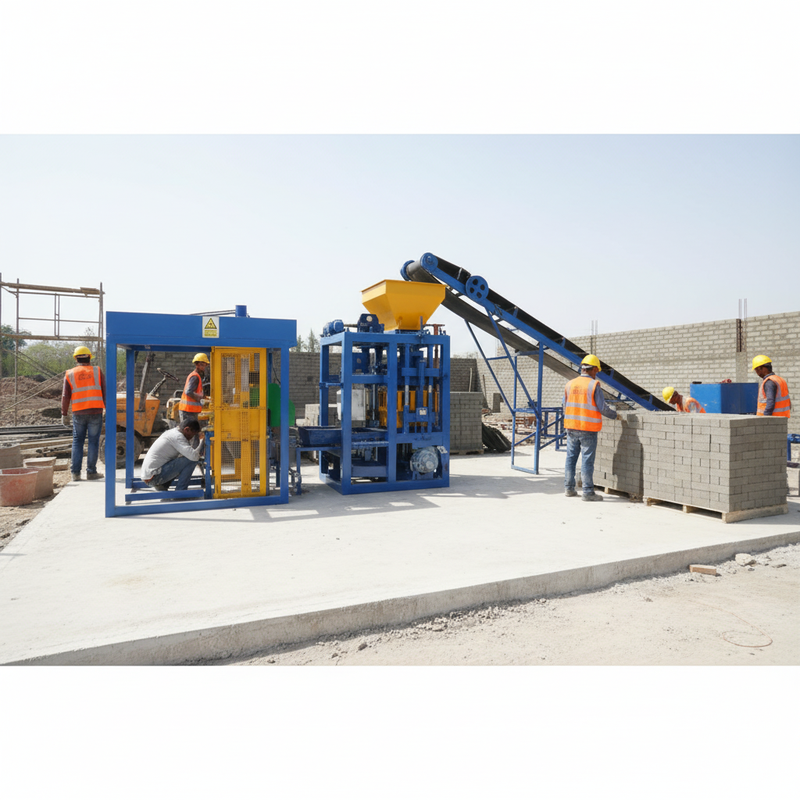 Semi Automatic Bricks Making Machine Hollow