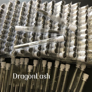 Pinceaux de maquillage professionnels Dragon de haute qualité en coton noir avec revêtement diamant pour le nettoyage des cils, les extensions de cils et les spoolies - Product Image 6