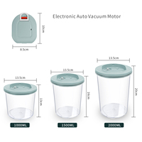 Ensemble de contenants alimentaires sous vide écologiques USB - Sans BPA, ABS, préservateur de fraîcheur automatique, design détachable, capacité de 1 à 3 L