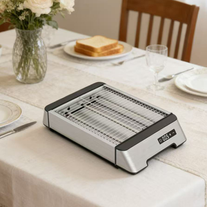 <span class=keywords><strong>Tostadora</strong></span> Plana Ancha con Control Electrónico <span class=keywords><strong>de</strong></span> Tiempo Variable, Calentamiento Rápido y Uniforme, Fácil <span class=keywords><strong>de</strong></span> Usar, Apta para Diversos Tipos <span class=keywords><strong>de</strong></span> <span class=keywords><strong>Pan</strong></span>, Pasteles y Productos Artesanales Clásicos - Product Image 4