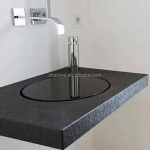 Salle de bains Nero Margiua Marbre Noir Pierre Lavabo Poli Comptoir Hammam Évier Lavabo Auges Pour Vente - Product Image 4