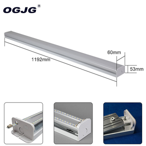 Trong Nhà Thương Mại Hiện Đại Hành Lang Tuyến Tính Đèn Ống Kính PC Trần Ống Ánh Sáng Lịch Thi Đấu On/Off Cảm Biến Chuyển Động <span class=keywords><strong>LED</strong></span> Batten Chiếu Sáng - Product Image 2