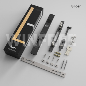 Winfree vân tay và cửa an toàn trượt nhôm an ninh hợp kim cửa sổ khóa, khóa an ninh cho cửa sổ trượt - Product Image 5