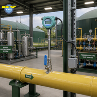 Alat Ukur Aliran Massa Gas Termal Presisi Tinggi KY dari Baja Tahan Karat untuk Pengukuran Biogas