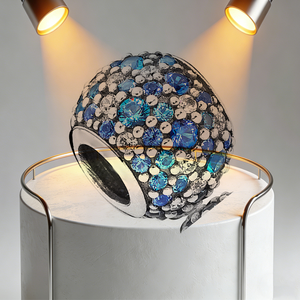 Pulsera <span class=keywords><strong>Pandora</strong></span> - Cuentas de Plata Pura, Cuentas Huecas en Forma de Gota, Pulsera de Cuentas de Vidrio - Product Image 5