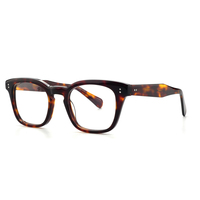 Lunettes de qualité supérieure Montures de lunettes en acétate Montures de lunettes fines rondes rétro en acétate