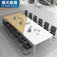 Ensemble de chaises de table de conférence modernes et luxueuses XTHYZ-047 bureau de direction pour salle de conférence en panneau de mélamine durable