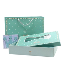 Cajas de Regalo de Cartón Rígido para Ropa de Bebé Recién Nacido, con Logotipo Personalizado al por Mayor, Acabado Brillante/Mate