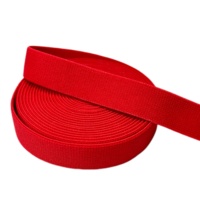 Accessoires de lingerie : Sangle de soutien-gorge élastique en nylon doux et respectueux de la peau, double couleur, personnalisable, rouge