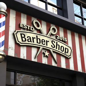 ป้ายร้านตัดผม LED 3 มิติขนาดใหญ่ ป้ายชื่อร้าน ป้ายโลโก้ธุรกิจ ป้ายไฟ LED ตัวอักษร 3 มิติแบบ Fronlit ป้ายไฟ LED แบบกำหนดเองสำหรับภายนอกอาคาร - Product Image 3