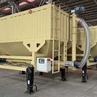 Silo horizontal électrique intelligent 30T sans assemblage |   Citerne à ciment mobile de basse capacité pour centrale à béton de chantier