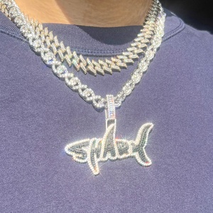 สร้อยคิวบาลิงค์ชุบทอง 18k บนเงินแท้ กว้าง 10 มม. ประดับเพชรโมอิสซาไนต์สี D ระดับ VVS สำหรับไลฟ์สไตล์ฮิปฮอป - Product Image 5