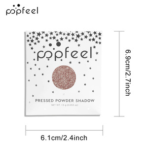 POPFEEL Sombra de Ojos en Polvo de un Solo Color Tonos Tierra Perlados Mate Brillantes Maquillaje de Escenario Cosméticos al por Mayor - Product Image 5