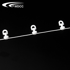 Nhựa treo lên trắng s sóng rèm móc tàu lượn runner bán nóng s gấp rèm theo dõi runners - Product Image 6