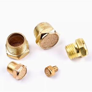 Raccord pneumatique silencieux SLM-01/02/03/04 avec électrovanne, silencieux à tête plate en laiton, type bobine - Product Image 6