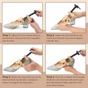 Ensanchador de Zapatos de Madera, Formador de Zapatos, Soporte de Madera de Pino, Ajustable <span class=keywords><strong>para</strong></span> Zapatos Planos, Tacones, Botas, Expansor de Zapatos <span class=keywords><strong>para</strong></span> <span class=keywords><strong>Hombre</strong></span> y Mujer - Product Image 2