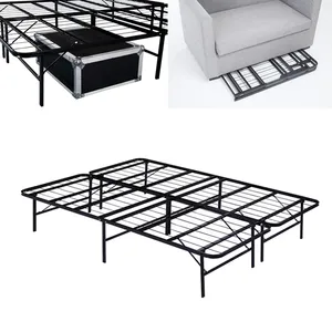 14 Inch Metal Folding Mattress Foundation Wholesale Metal Platform Cal King Bed Frame