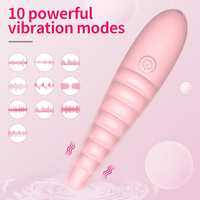 Vibrateur en silicone liquide à 10 vitesses, stimulation clitoridienne et du point G, mini vibromasseur pour femmes