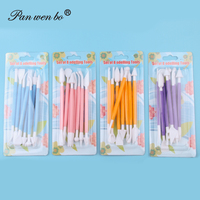 Panwenbo-Kit d'outils de sculpture en argile à modeler en plastique pour enfants, kit d'outils de poterie en céramique à double tête, 8 pièces