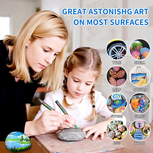 12/24/36/48/72/120/168/240色アクリルマーカー斜め柔らかいブラシチップ着色紙用永久インク - Product Image 4