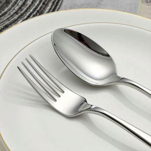 Ensemble de couverts en acier inoxydable 304 18/10, couteau, fourchette, cuillère, argenterie dorée, couverts de luxe pour hôtel, restaurant, maison, cadeaux - Product Image 5