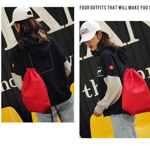 Sac à dos à cordon étanche pas cher en promotion, sac de sport en polyester 210D, sac à cordon avec logo personnalisé - Product Image 5