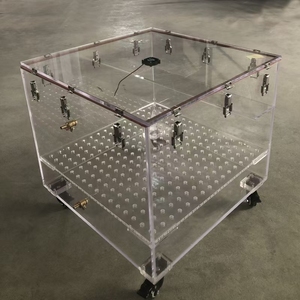 Custom Eco-Friendly PMMA Acrylic Display <b>Box</b> Pedestal Riser <b>Lockable</b> <b>Storage</b> with Various Colors for Garment Advertising <b>Storage</b> - Product Image 3