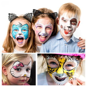 Halloween Ghost Makeup Kit Face Paint Lipstick Aplicador Pale SFX Set para niños y adultos - Product Image 4