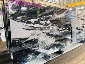 Splendides montagnes et Rive Marbre Panneau mural en pierre de luxe Carreaux de dalles de style italien personnalisés pour coiffeuse de table de comptoir - Product Image 3