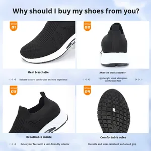 <span class=keywords><strong>Scarpe</strong></span> Primaverili in Rete per <span class=keywords><strong>Uomo</strong></span>, Modello Comodo e Traspirante per Anziani e Papà, Slip-on Leggero con Suola in PVC - Product Image 4