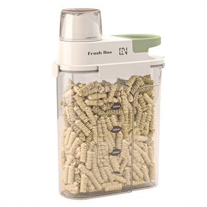 Nouveau Contenant Alimentaire Moderne en Plastique PP 2025 avec Couvercle Rabattable Anti-Insectes et Anti-Humidité pour Farine de Riz, Grande Capacité - Product Image 3