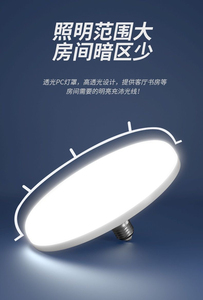 หลอดไฟ LED UFO 20W แบบชาร์จไฟ AC พร้อมตะขอแขวน สำหรับตั้งแคมป์ มาตรฐาน IP67 แสงสีขาว 6000K สำหรับใช้งานกลางแจ้ง ตลาดนัดกลางคืน - Product Image 5