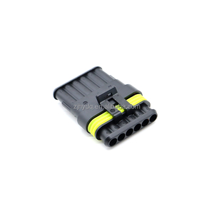 Conector Automotriz CNHY Impermeable Macho-Hembra de 6 Pines Serie 1.5 AMP para Cable a Cable, Modelo 282090-1 y 282108-1 - Product Image 3