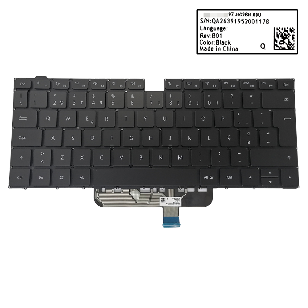 PO Portuguese Backlit Laptop Keyboard for HUAWEI MateBook 14 NbB