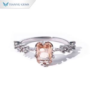 Anillo de Turmalina Verde Esmeralda Chapado en Oro con Gemas Tianyu, Diseño Trenzado Retro con Incrustaciones de Circonita Cúbica, Joyería para Mujer - Product Image 3