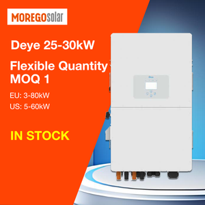 Système solaire hybride triphasé Moregosolar Deye 25kW 29.9kW 30kW avec onduleur hors réseau pour batterie au lithium 100Ah 200Ah - Product Image 3