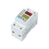 Protecteur de tension et de courant réglable KINEE 40A 63A 220v avec protection contre la foudre