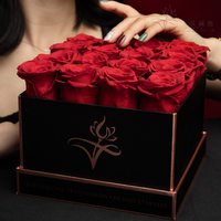 Boîte à bonbons de luxe avec 16 roses éternelles, cadeaux pour la fête des mères, arrangements floraux de mariage, cadeau d'anniversaire pour petite amie