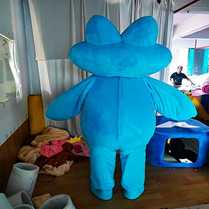 Disfraz de Mascota Profesional Personalizado en Forma de Capullo Azul Brillante para Cosplay, Festivales y Celebraciones, MOQ 1 Pieza - Product Image 4
