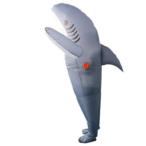 Costume de <span class=keywords><strong>Requin</strong></span> Amusant pour Adulte et Bébé, Mascotte de <span class=keywords><strong>Requin</strong></span> pour Halloween, Costume Gonflable de <span class=keywords><strong>Requin</strong></span> <span class=keywords><strong>Bleu</strong></span> - Product Image 3
