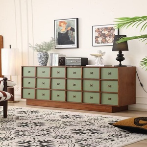 Mid-Century Modern Modular Solid Wood <b>Storage</b> <b>Cabinet</b> for Home Furniture Multi-Purpose for Bedrooms Living <b>Rooms</b> <b>Dining</b> Hotels - Product Image 2