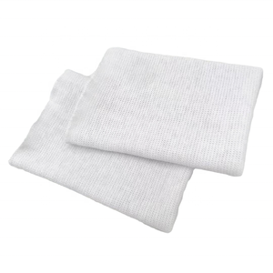 Puño de costilla <span class=keywords><strong>tubular</strong></span> sin costuras de poliéster 100% personalizado de fábrica utilizado para puños de ropa de trabajo desechables - Product Image 1