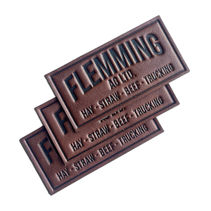 Gehele Kledinglabels Logo Naaien Op Kleding Tag Pu Lederen Patch Kledingstuk Echt Leer Voor Kleding - Product Image 1