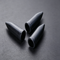 Embout de cordon conique en plastique noir mat, embout de cordon de serrage pour sweats à capuche, pantalons de survêtement et sacs à cordon