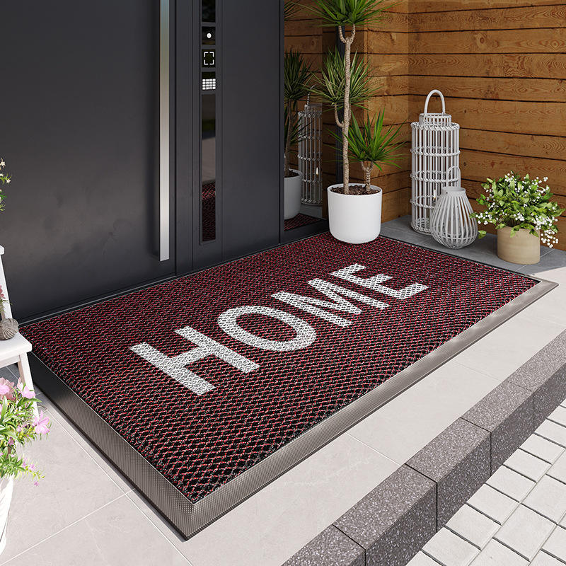 พรมเช็ดเท้า Elastic King - สีแดงสำหรับบ้าน