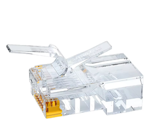 Fabrication OEM/ODM de connecteurs modulaires RJ11 femelles plaqués or de haute qualité, <span class=keywords><strong>Cat6</strong></span> <span class=keywords><strong>Pass</strong></span>, Ethernet Cat5e <span class=keywords><strong>Cat6</strong></span>, 3 fourches transparentes - Product Image 5