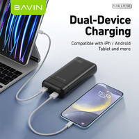 Banque d'alimentation portable de voyage BAVIN Factory Wholesale PC1182S PC1183S 10000mah 20000mah Type C pour téléphone