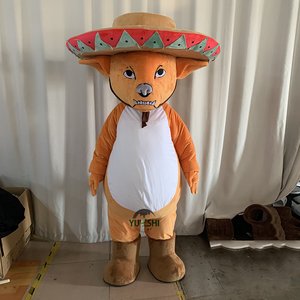 Costume de mascotte personnalisé <span class=keywords><strong>Coyote</strong></span>, thème mexicain, pour adultes, performance, carnaval, déguisement - Product Image 1