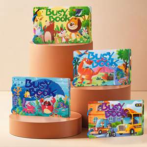 Libro Sensoriale Montessori per Bambini in Età Prescolare, 4 Temi Disponibili, Resistente agli Strappi, Riutilizzabile, Libro Silenzioso per l'<span class=keywords><strong>Autismo</strong></span> - Product Image 2